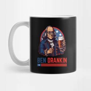 Funny 4th of July Ben Drankin Patriotic Mug